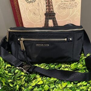 Michael Kors Black Nylon Crossbody Bag